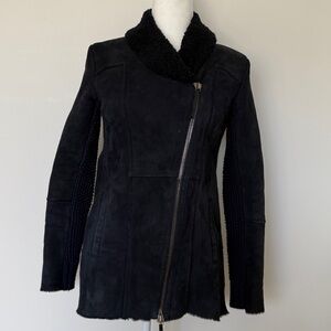 Brogden Lamb Leather Suede Coat
